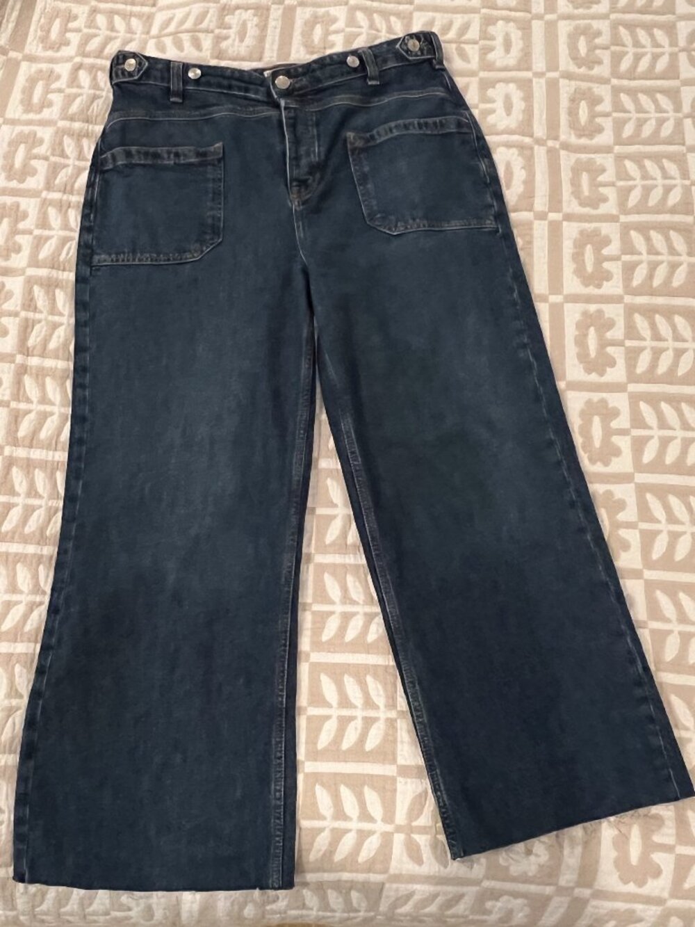 EUC Free People Wide Leg Jeans